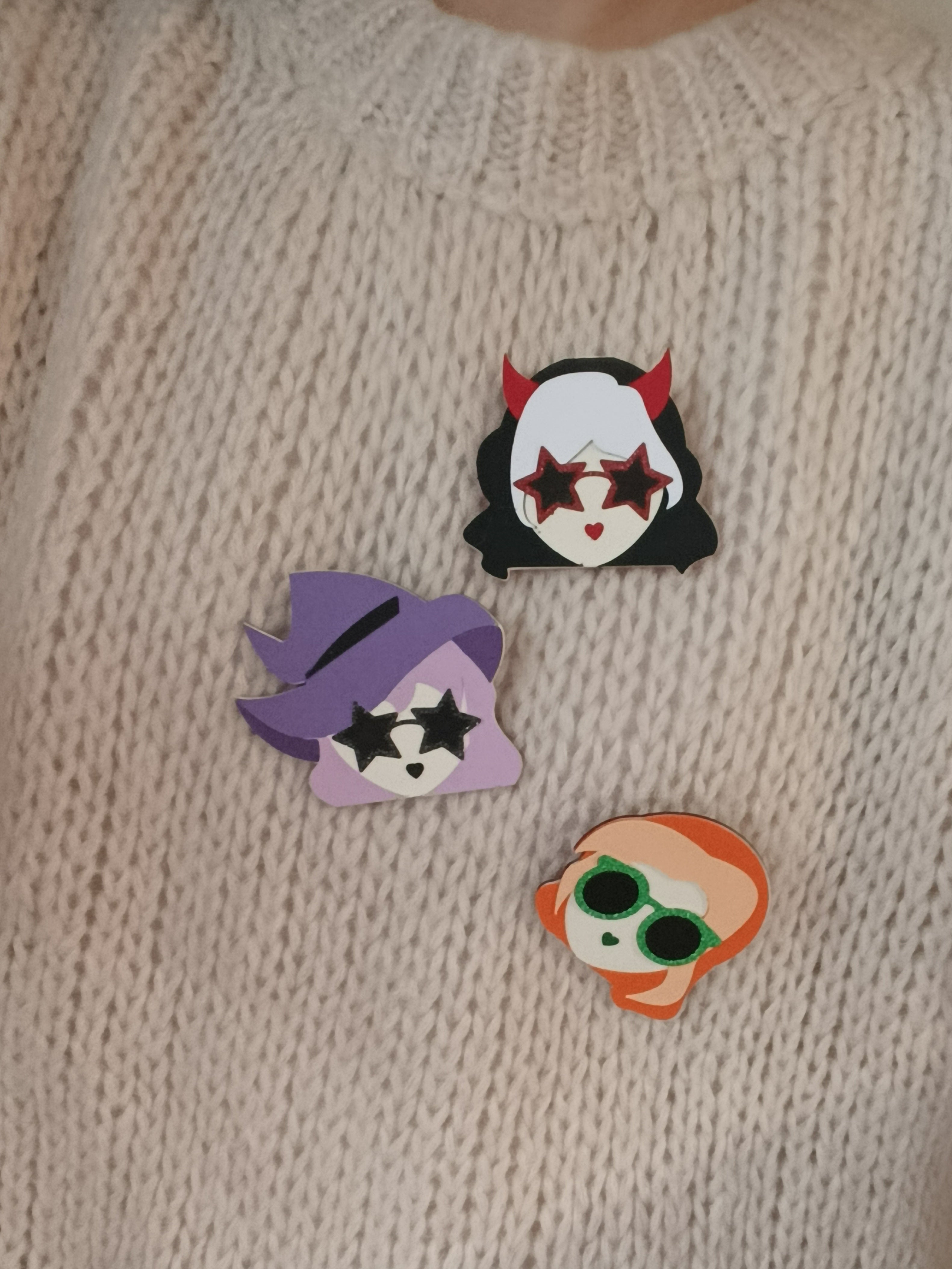 Broche édition limitée Halloween : Mélusine, Nyx et Ambreline