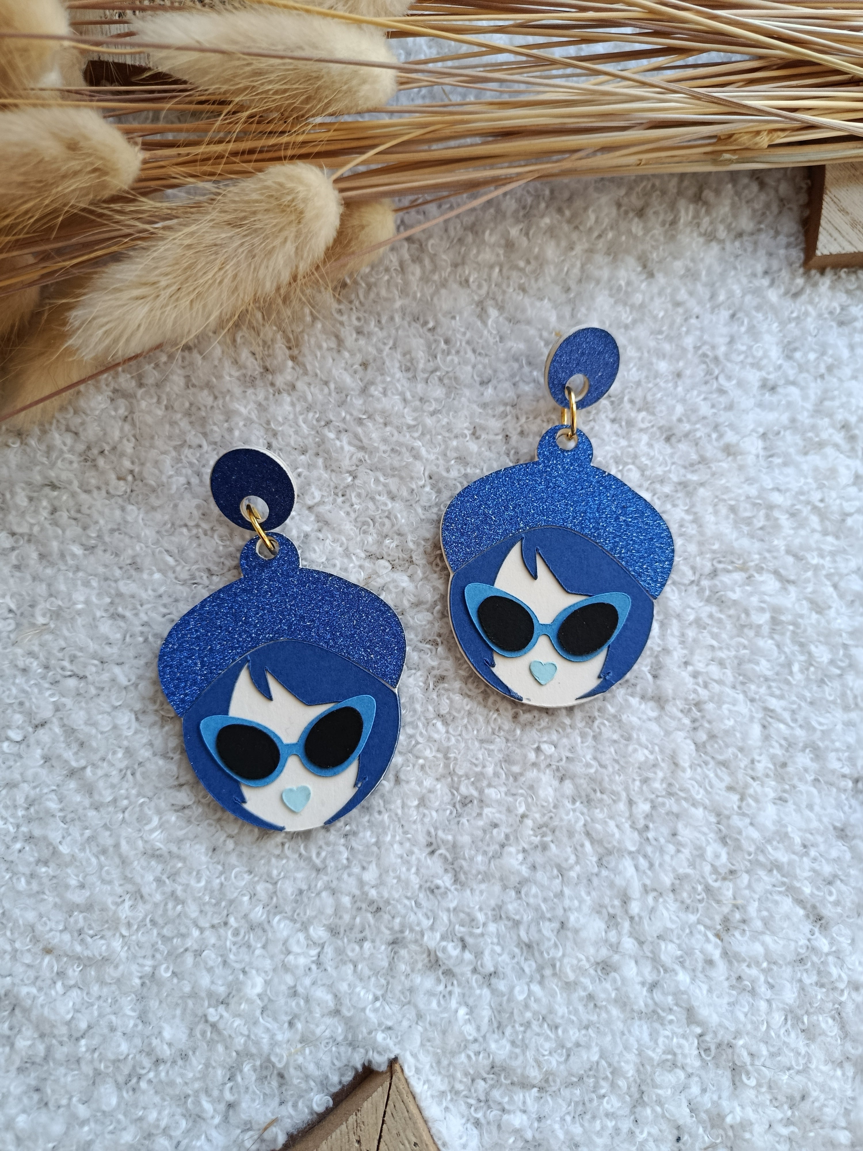 Boucles d'oreilles bleues Marina collection Automne-Hiver 25