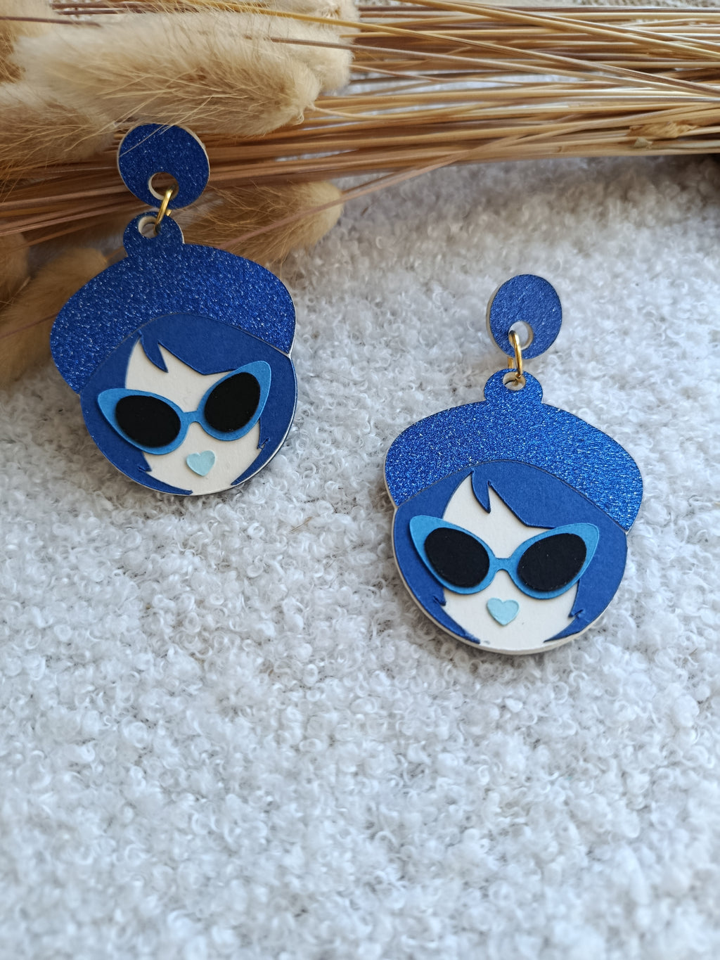 Boucles d'oreilles bleues Marina collection Automne-Hiver 25
