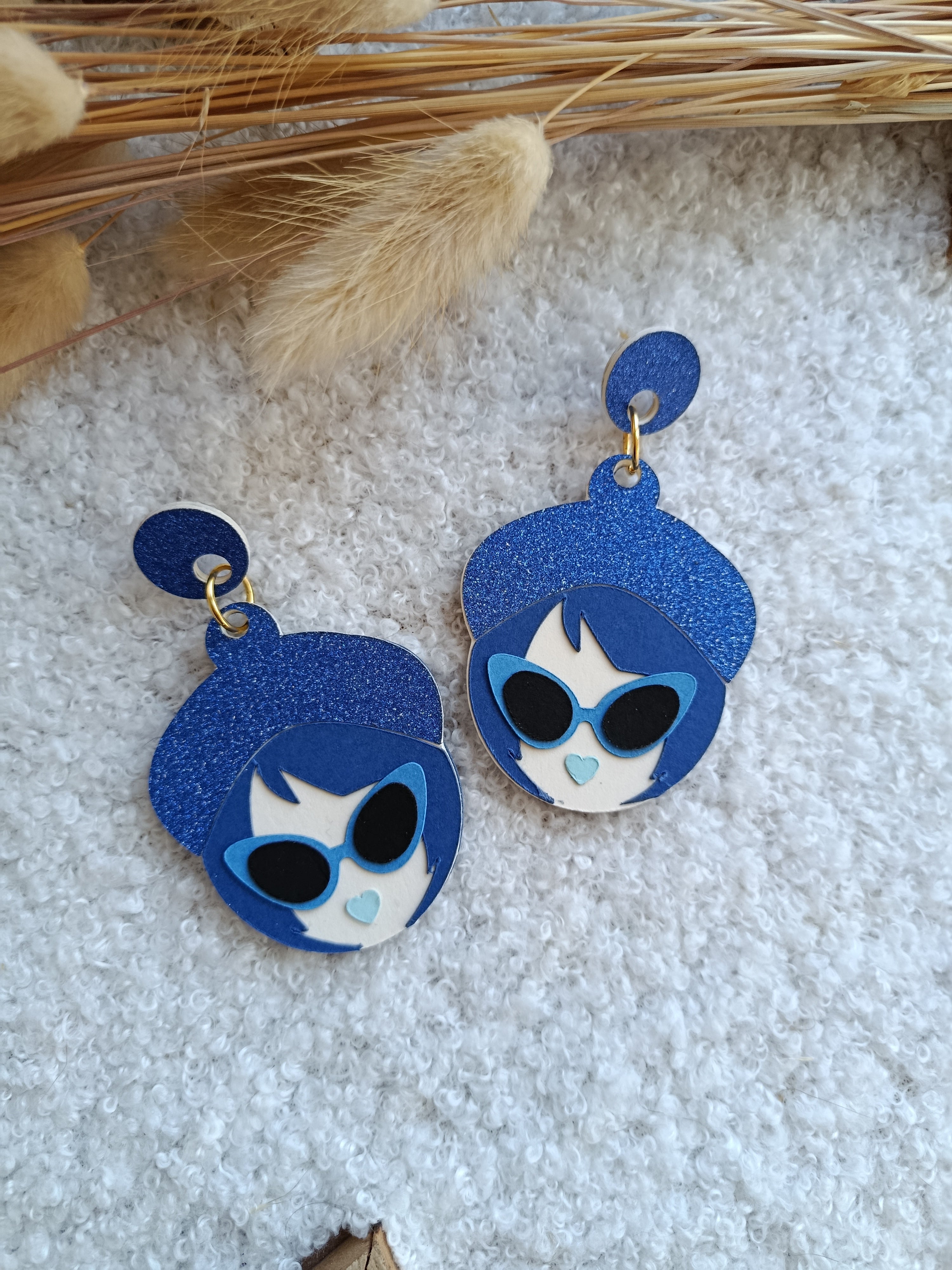 Boucles d'oreilles bleues Marina collection Automne-Hiver 25