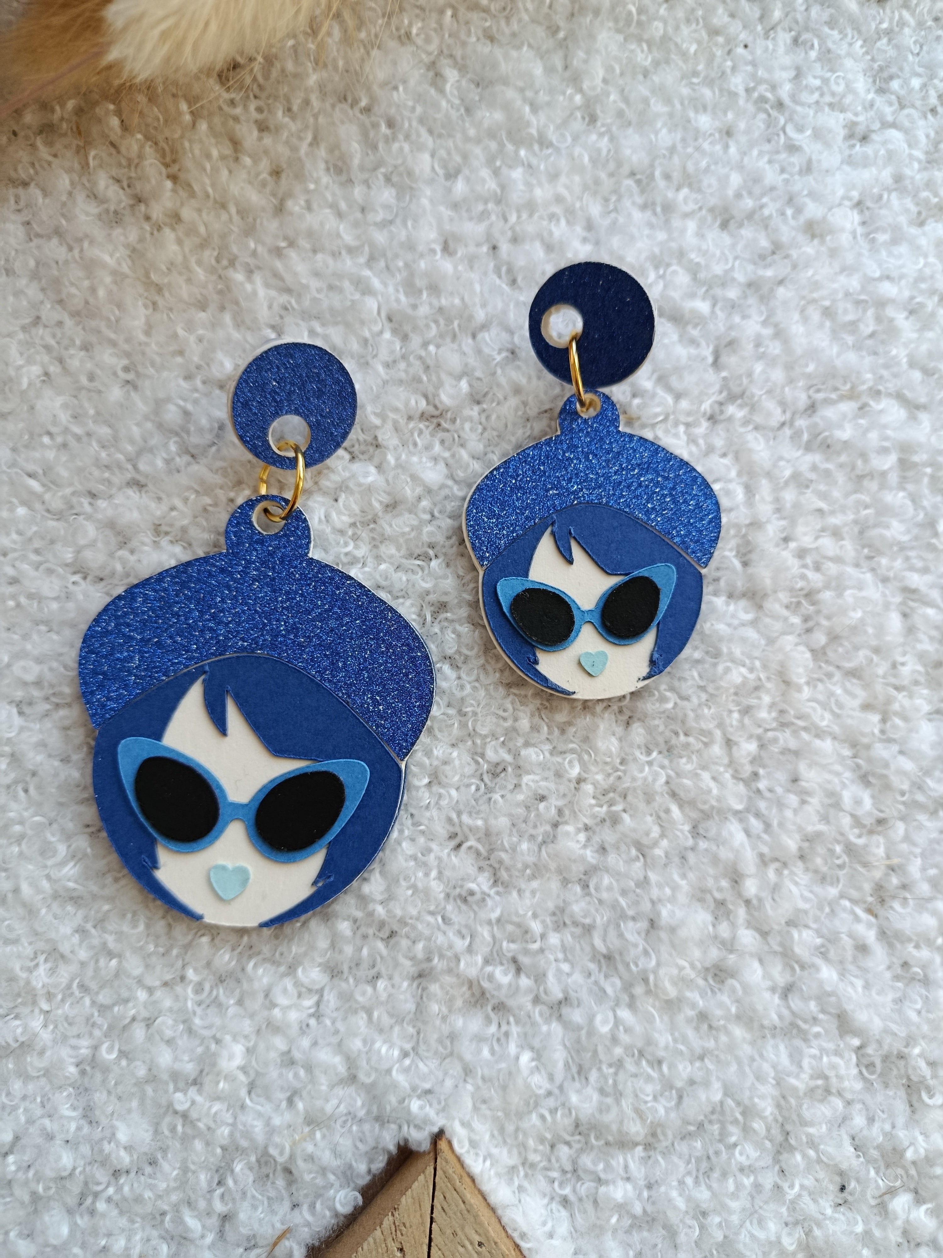 Boucles d'oreilles bleues Marina collection Automne-Hiver 25