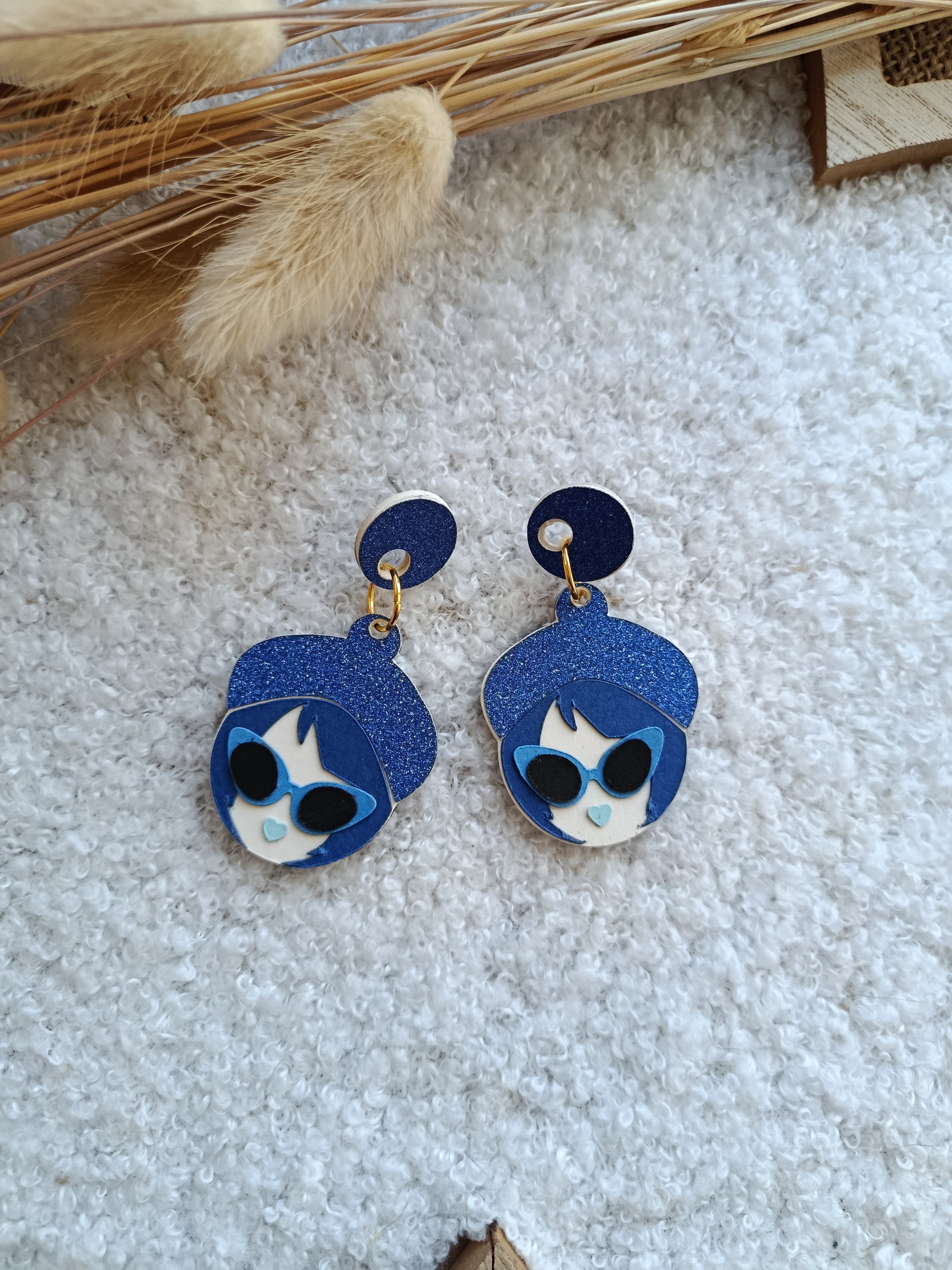 Boucles d'oreilles bleues Marina collection Automne-Hiver 25