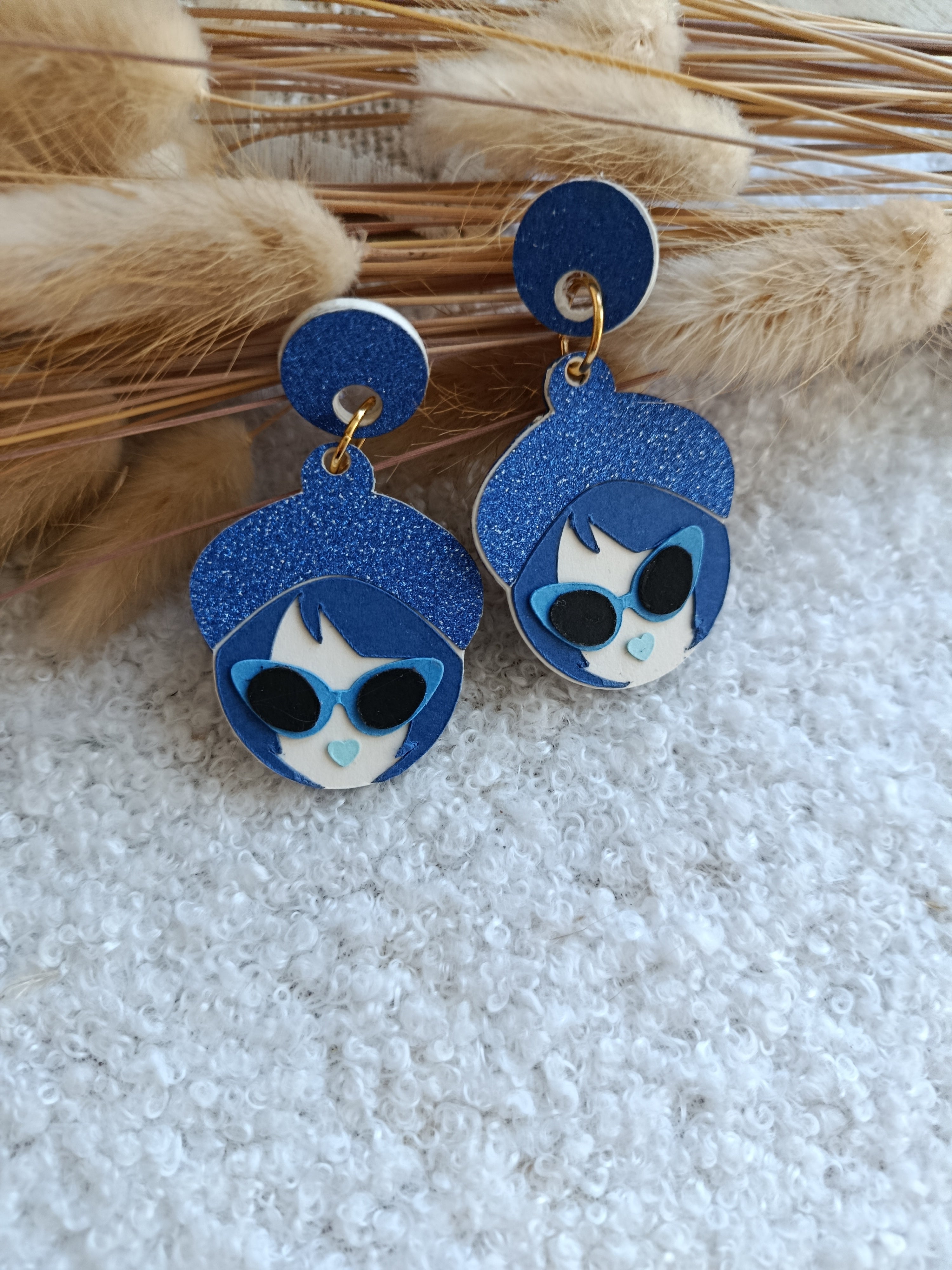 Boucles d'oreilles bleues Marina collection Automne-Hiver 25