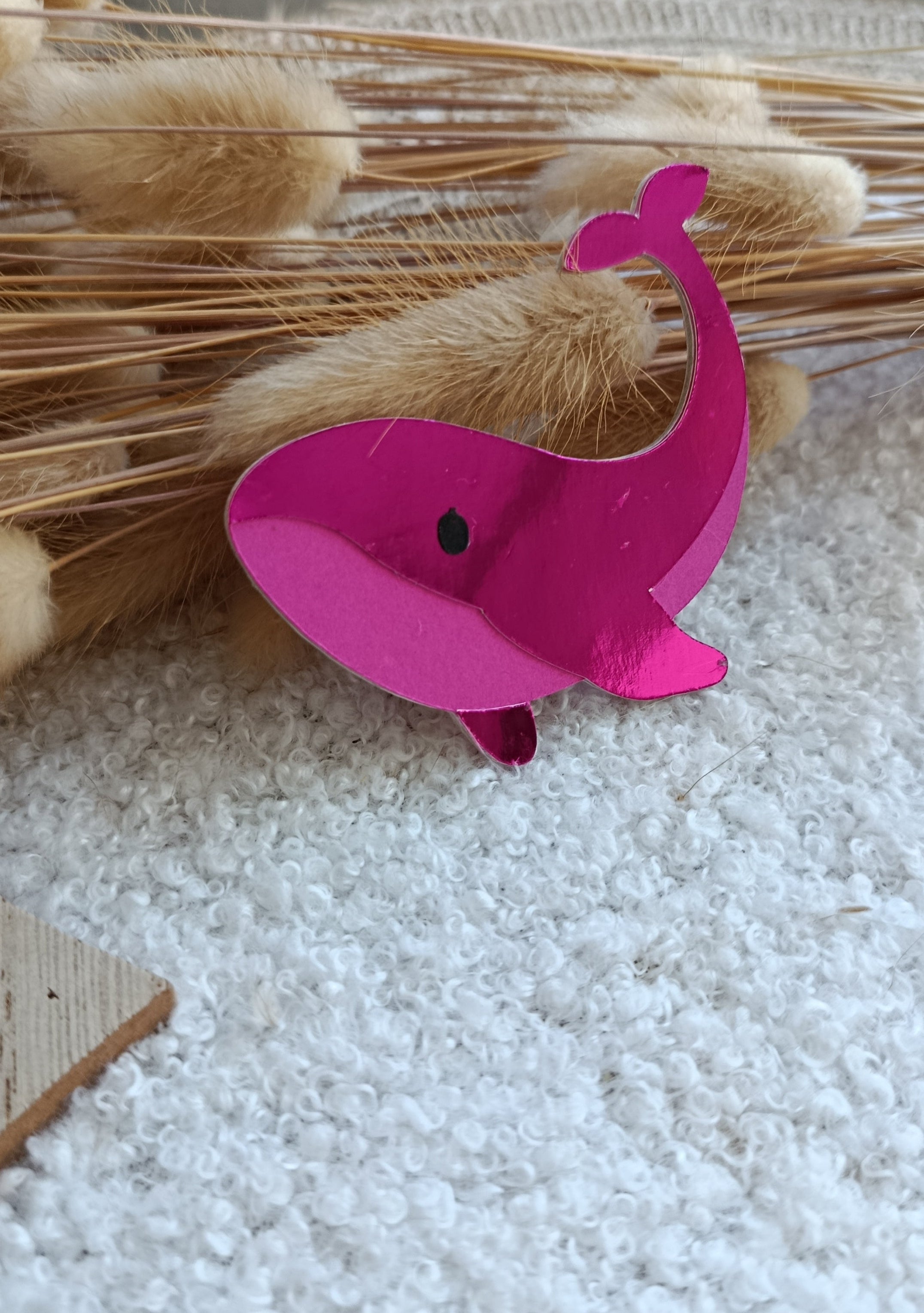 Broche Baleine édition limitée octobre Rose