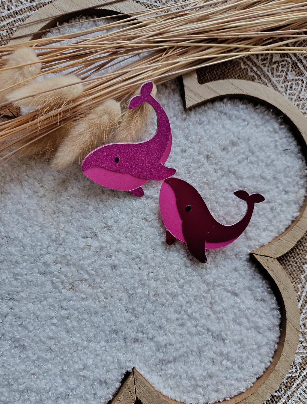 Broche Baleine édition limitée octobre Rose