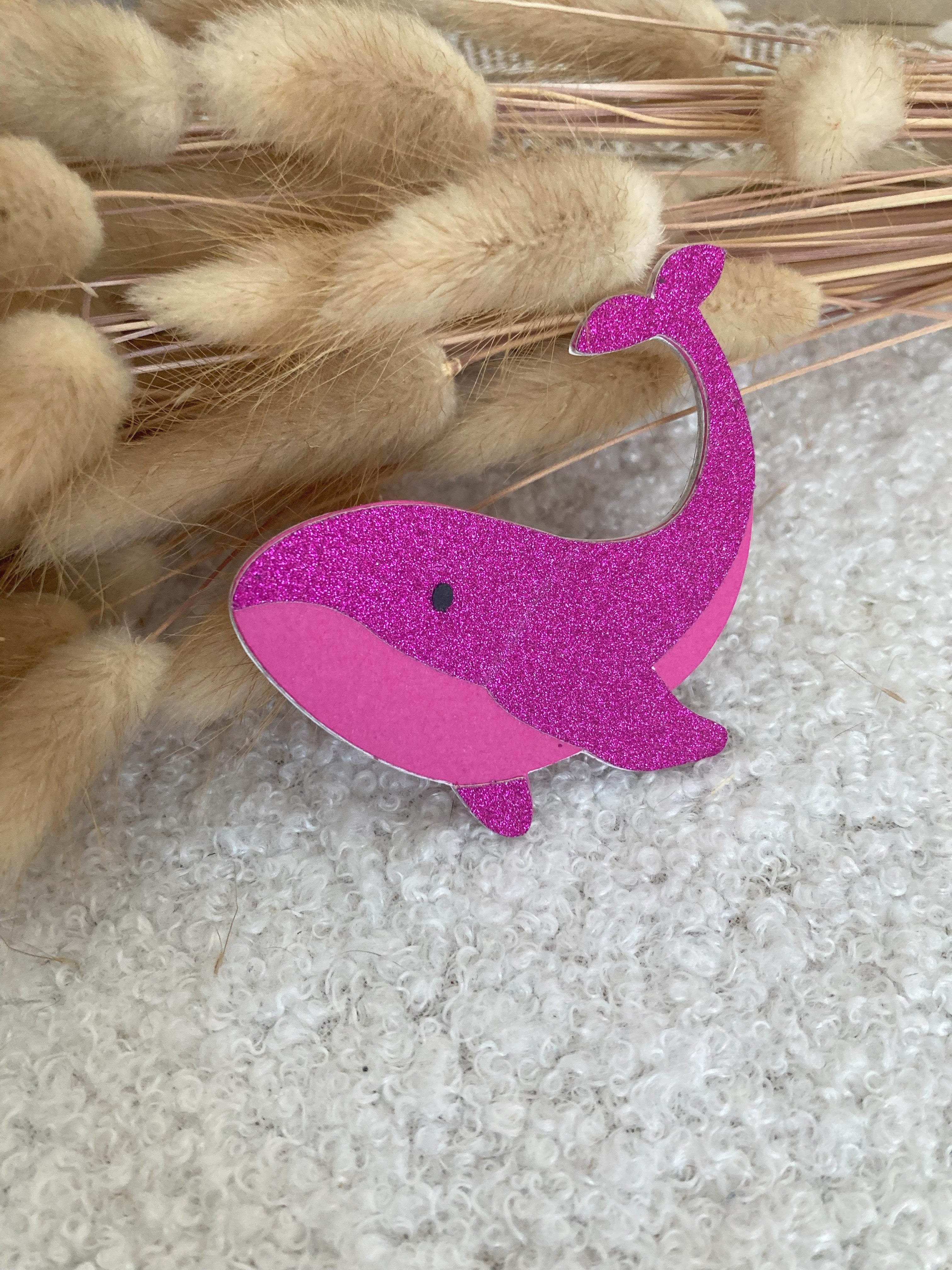 Broche Baleine édition limitée octobre Rose