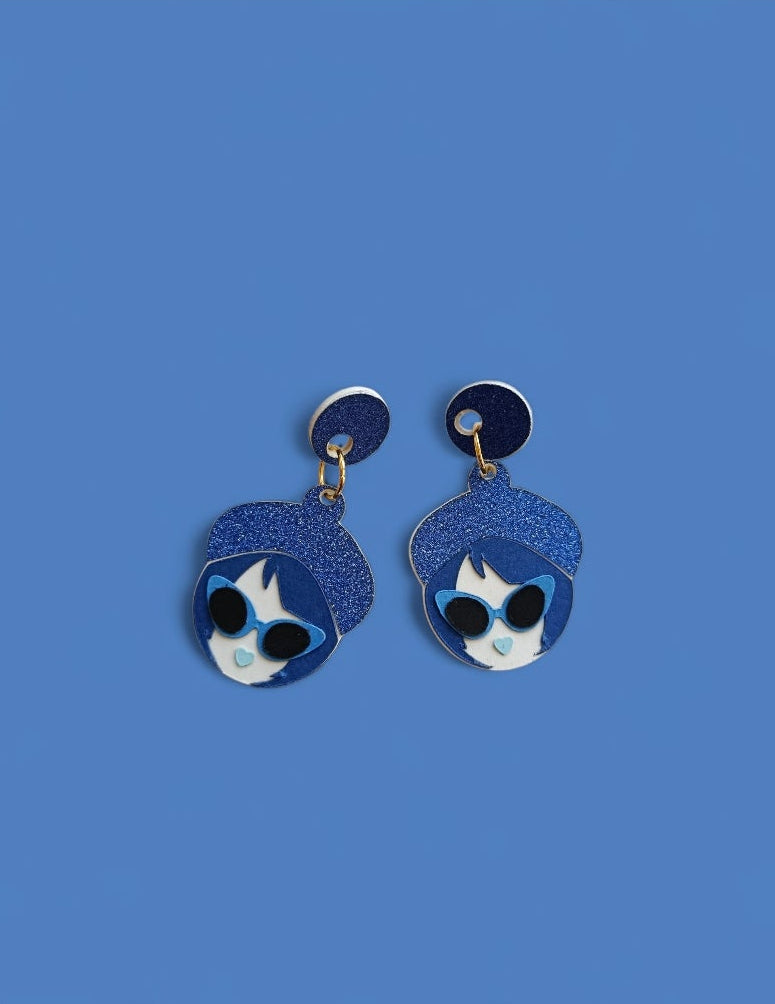 Boucles d'oreilles bleues Marina collection Automne-Hiver 25