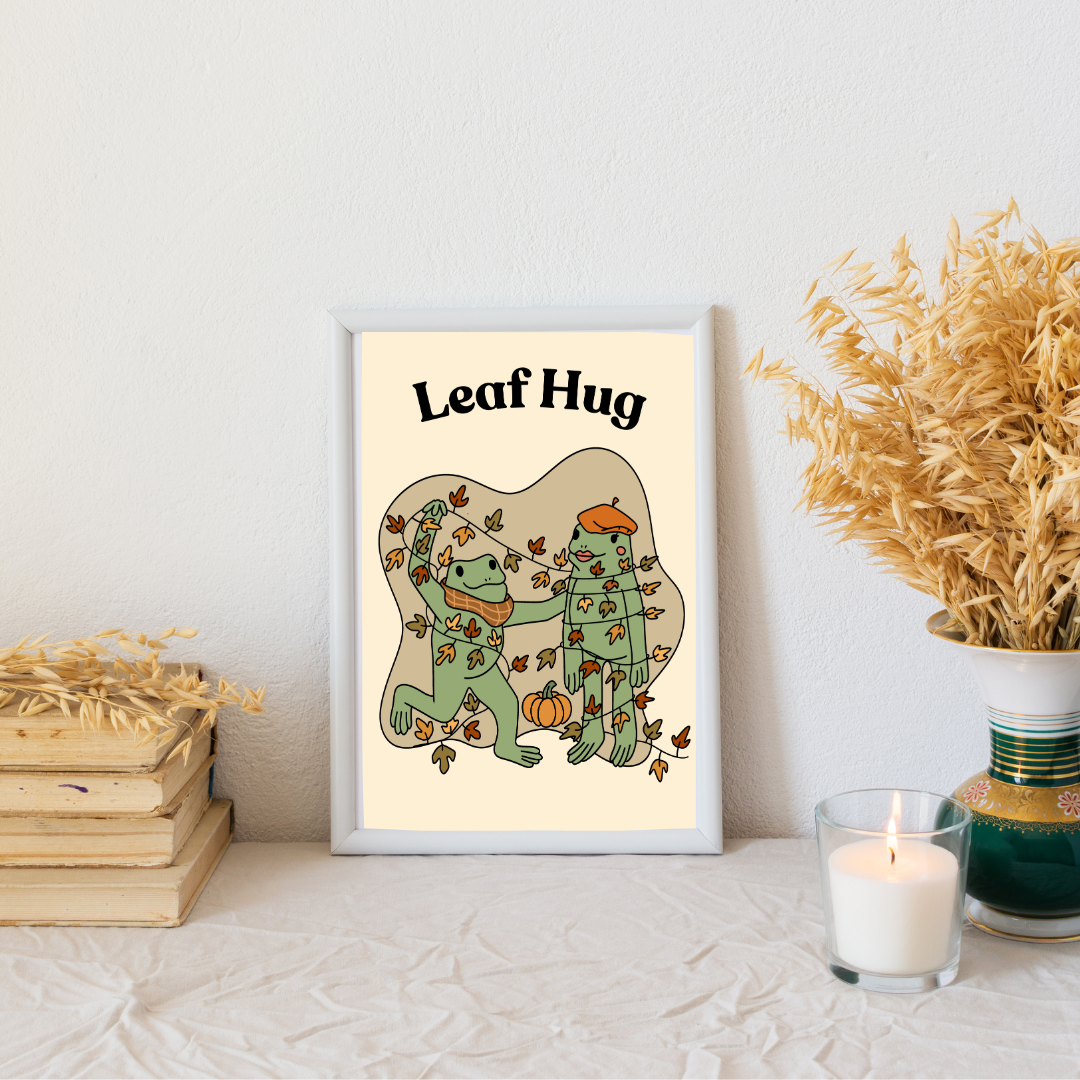 Illustration Automne - Oie ou Grenouille Automne - Décoration Murale - Collection Automne Hiver 25 (Copie) (Copie) (Copie)