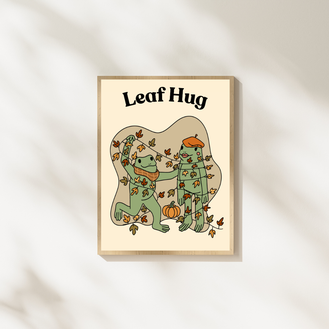 Illustration Automne - Oie ou Grenouille Automne - Décoration Murale - Collection Automne Hiver 25 (Copie) (Copie) (Copie)