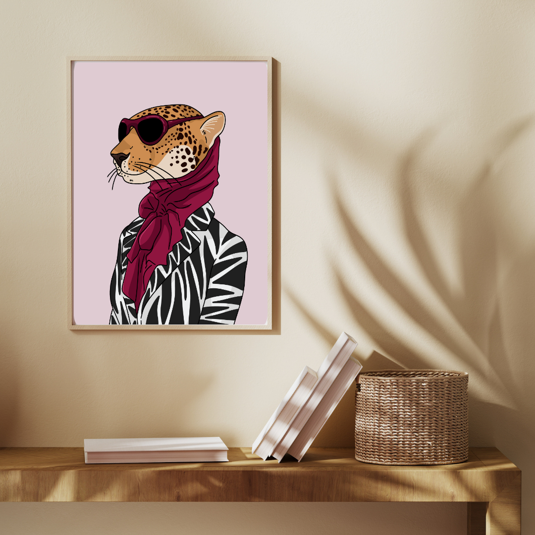 Illustration Léopard - Décoration Murale - Collection Automne Hiver 25